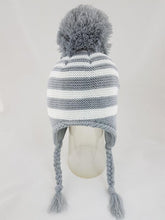 Load image into Gallery viewer, PK6197 - Striped Pompom Hat