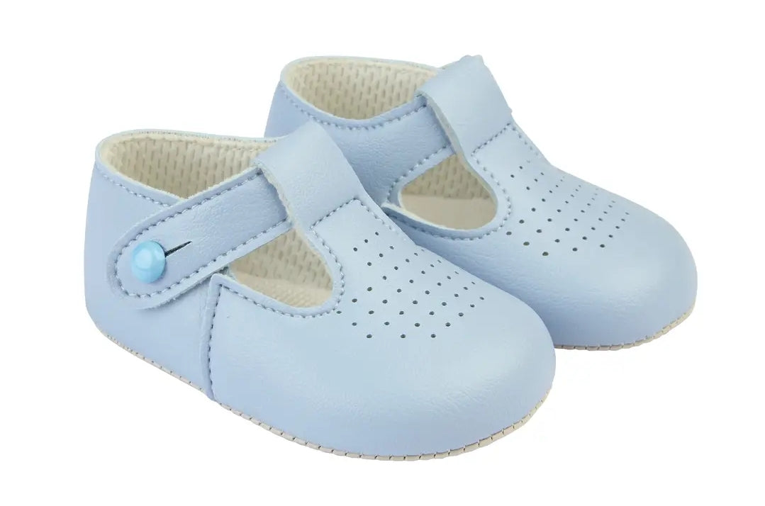 625- Blue Pinhole softsole shoe