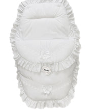 Load image into Gallery viewer, 6564  - White Lace Bow Cosytoes