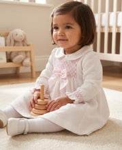 Load image into Gallery viewer, 2536 - Long sleeved smocked pink dress