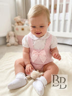 SUKI - Pink fine knitted two piece set