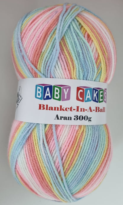 Baby Cakes Blanket in a ball Aran