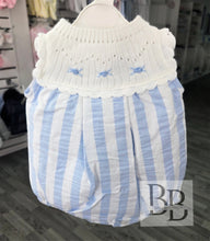 Load image into Gallery viewer, 10723 - Blue Stripe Spring/Summer romper