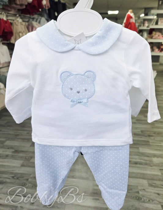 MOD20 - Blue Cotton teddy trouser set