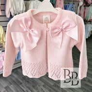 26/501 - Pink Double Bow Cardigan
