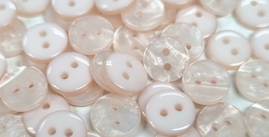TB102 - Two hole iridescent button (Size 14)