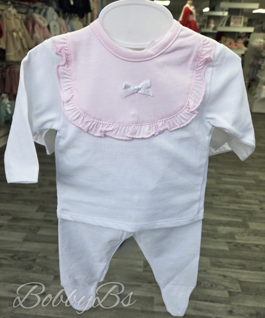 MOD61 - White & Pink cotton trouser set