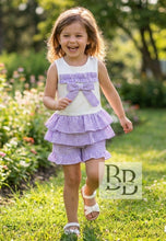 Load image into Gallery viewer, T289 - Lilac Frilled  short set (1YR-10YR)