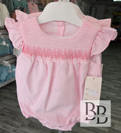 SG278 - Pink Smocked romper