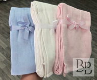 Soft Cellular Baby Blanket 70x105cm Personalised