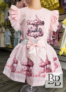 4411/4 - Pink carousel Skirt set