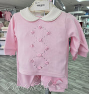 WPT2- Rosebud Pink trouser set