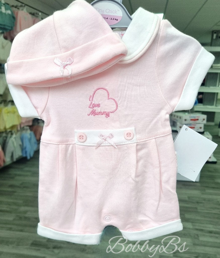 526 - Premature Cotton romper set