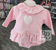 PORTIA - Pink Long sleeved two piece set