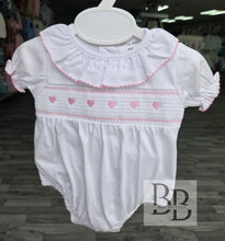Load image into Gallery viewer, S26017 - Pink smocked romper