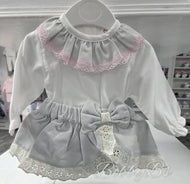 JU0066 - Lace Frilled Skirt style JP set