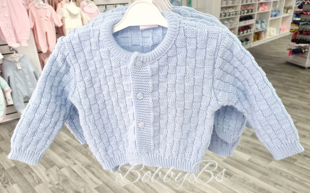 755 - Blue Round Neck cardigan