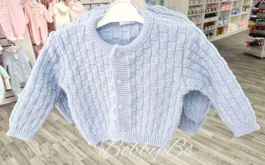 755 - Blue Round Neck cardigan