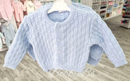 755 - Blue Round Neck cardigan