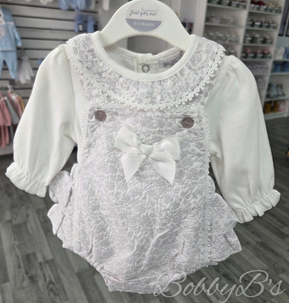 2661 - 2PC Lace Romper set