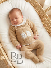 Load image into Gallery viewer, 24/3322-  Beige Teddy First Size 3PC Knitted set