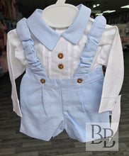 Load image into Gallery viewer, EL231 - Blue Brace cotton short set
