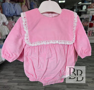 SG258 - Pink Traditional Bib Romper
