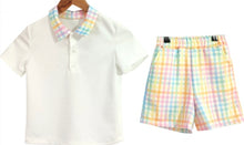 Load image into Gallery viewer, T176 - White Checked Summer set