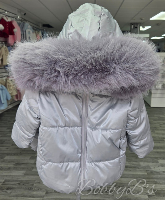 WMGP - Grey Fur trimmed coat