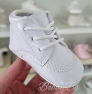 CARLOS - White Patent Softsole shoe