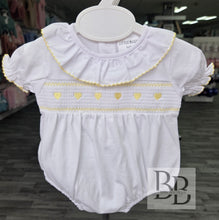 Load image into Gallery viewer, S26017 - Lemon smocked romper