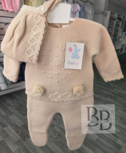 Load image into Gallery viewer, C1003 - Beige Three piece knitted trouser set