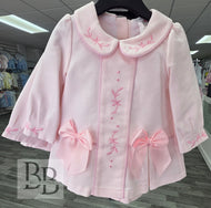 2531 - Pink Spanish Embroidered Dress