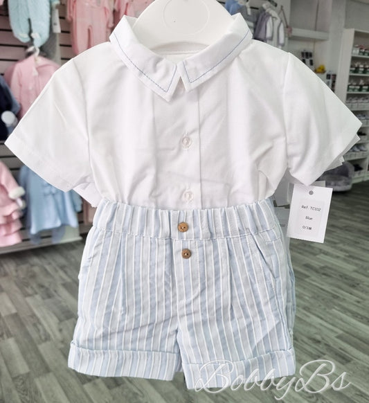 TC102 - Blue stripe short set