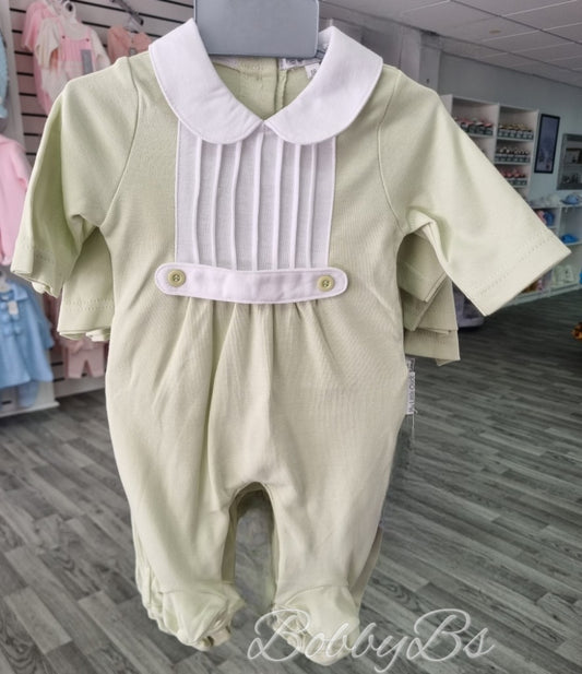 6238 - Sage Cotton babygrow