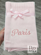 Load image into Gallery viewer, Soft Cellular Baby Blanket 70x105cm Personalised