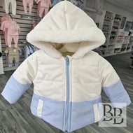 8450 - Baby Blue/White Winter coat