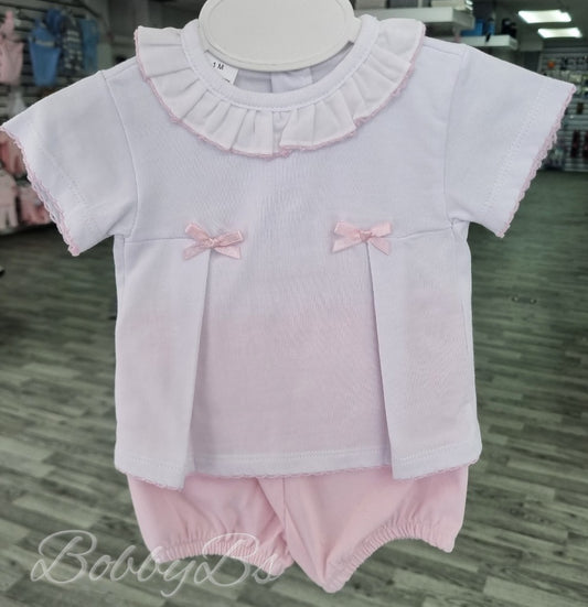 MOD111 - Pink Cotton short set