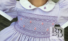 Load image into Gallery viewer, SPD11 - Lilac Smocked dress