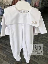 Load image into Gallery viewer, SG125 - White Unisex Cotton Babygrow