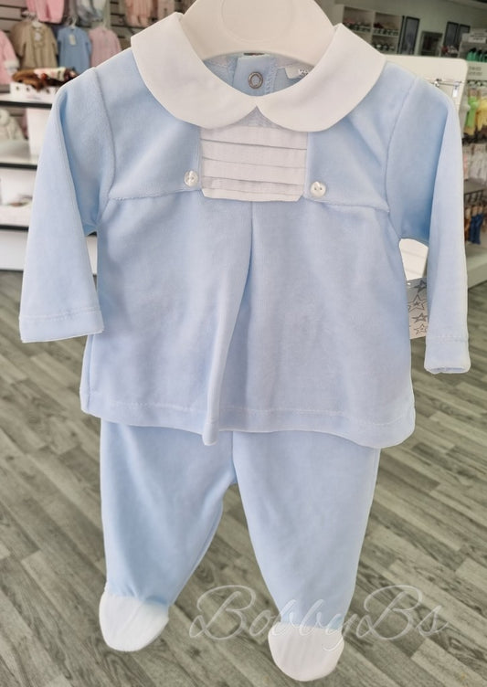 SG215 - Blue Velour trouser set