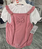JUNE  - Dusty Pink bow romper