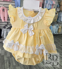 Load image into Gallery viewer, 6361 6372- Lemon Lace 3pc dress set
