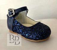 SCARLETT- NAVY Hardsole shoe