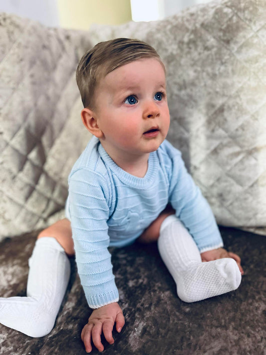 DANIEL - Knitted Blue Jam Pants