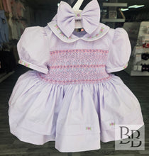 Load image into Gallery viewer, SPD21 - Lilac Smocked dress set