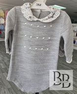 522.1 - Grey knitted romper
