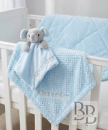 015 - Blue personalised Blanket & Comforter set