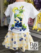 Load image into Gallery viewer, T512- Blueberry Skort set