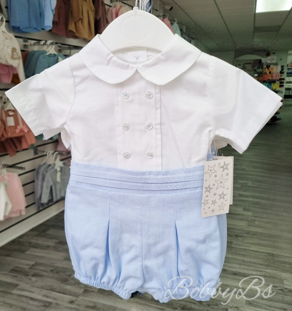 SG156 - Light blue cotton short set